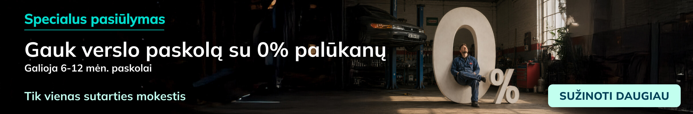 Verslo paskola su 0% palūkanomis